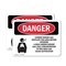 Signmission Carbon Dioxide Gas Ventilate Danger Sign, Plastic, 10in W x 7in L, 2PK OS-2PACK-DS-P-710-L-2413 - alternate 1